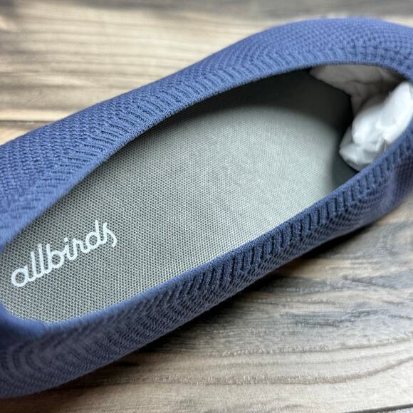 NIB Allbirds Tree Breezer Point Ballet Flats Hazy Indigo Womens 10 - Picture 8 of 12